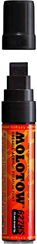 Molotow ONE4ALL Acrylic Paint Marker 15mm Signal Black 1 Each (627.212)