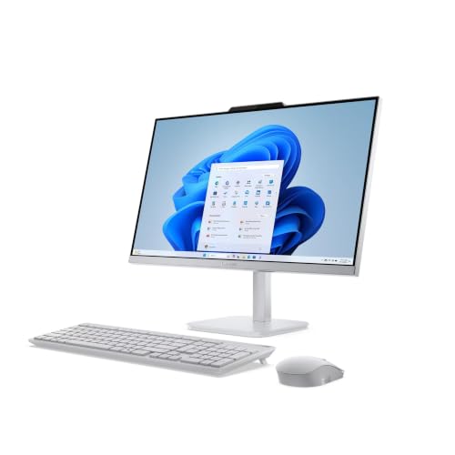 Image of Lenovo 24 inch FHD All-in-One Business Desktop Computer, Intel 8-Core Processor, 16GB RAM, 2TB PCIe SSD, Up to 32GB RAM & 2TB SSD, 5MP Webcam, WiFi 6E, Bluetooth, HDMI, Keyboard & Mouse, Windows 11 Pro