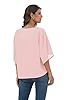 VIISHOW Women Bell Sleeve Shirt Tie Knot Casual Ch... #3