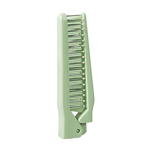 Elnwnnkc Peine de pelo plegable portátil de doble cabeza, peines de viaje, peine plegable para el pelo, peine de viaje al aire libre