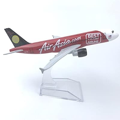DAGIJIRD 1/400 Scale Asia Best 2007 A320 Model Passenger Plane Model Metal Airplane Model with Display Stand