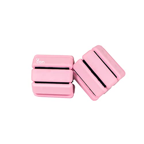 U can - Pesas para Tobillos y Muñecas | Polainas de Silicon de Medio o Un Kilo (0.5-1 kg) para Pilates, Yoga y Fitness | Muñequeras y Tobilleras con Peso |...