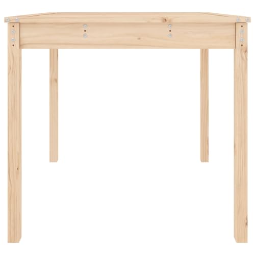Table de jardin bois pin massif extérieur terrasse et balcon