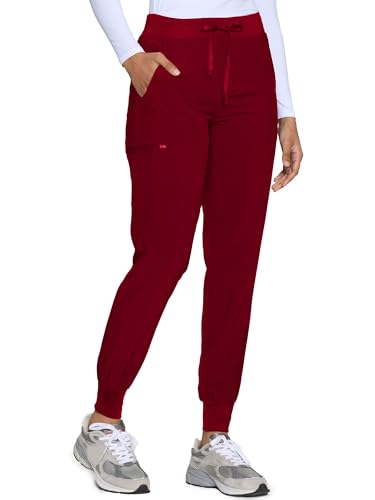 Image of COZYFIT Womens Scrub Pants - Soft Stretch Yoga Style with 5 Pockets, Slim Fit Jogger Scrubs Pants for Women