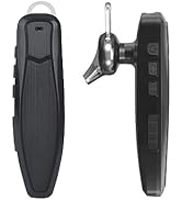 Walkie Talkie Bluetooth Headset, Bluetooth Earpiece with Noise Cancelling Mic, Compatible with fo...