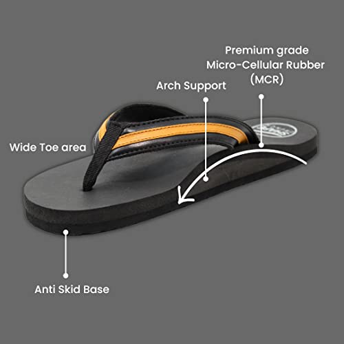 Image of Shapecrunch Arch Support slippers for Men | MCR Chappals | Doctor recommended Ortho Flipflops