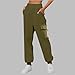Aniywn Womens Cargo Sweatpants with Pockets 2026 Fashion Baggy High Waisted Joggers Comfy Casual Fleece Joggers Wide Leg Pant