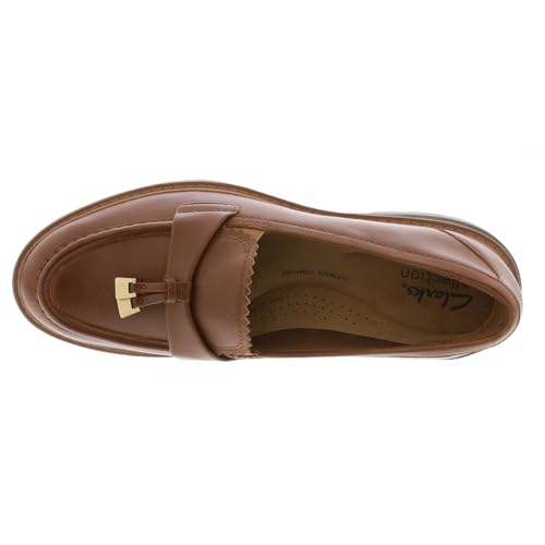Clarks Clarks Brown's Westlynn Bella Loafer, Tan Leather, 9.5 Medium US
