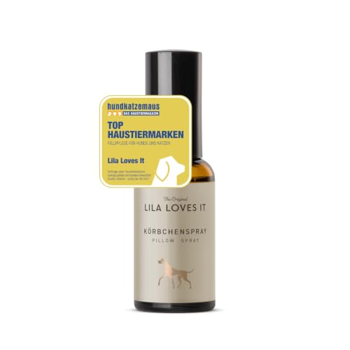 Raumspray für Hunde - natürliches Duftspray, mit ätherischem Lavendelöl, entspannt und neutralisiert schlechte Gerüche, KÖRBCHENSPRAY von LILA LOVES IT, 50 ml