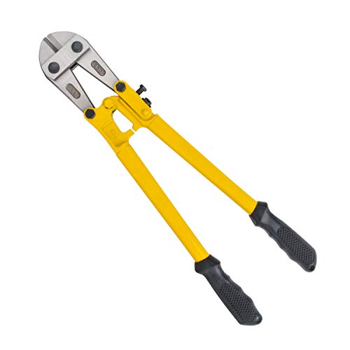 Gunpla 18 inch Bolt Cutter Cropper Heavy Duty Hand Tools Bi-Material Cutters with Soft Rubber Grip Handles Chrome Vanadium Steel Blade for Cutting Chains Padlocks Wire Mesh - Thumbnail 3