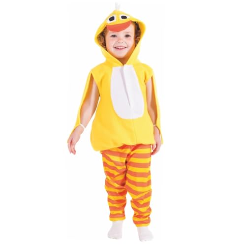 Fun Shack Disfraz Pollito Bebé Niño, Disfraces Pollo Bebé, Traje de Pollo, Disfraz Carnaval y Halloween, 3 4 Años