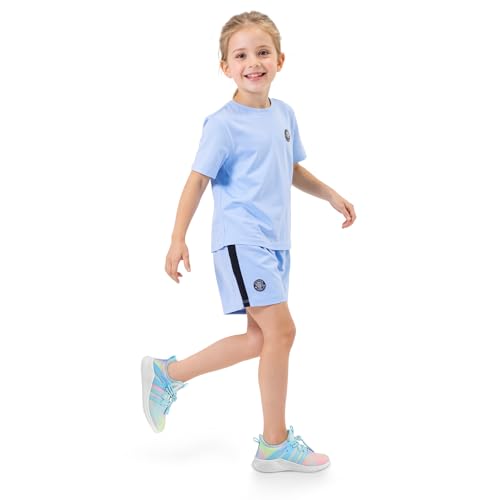 RUNSIDE Girls Lace-up Running Sneakers, 4 Big Kid, Ombre Blue by RUNSIDE - Used condition - Image 6
