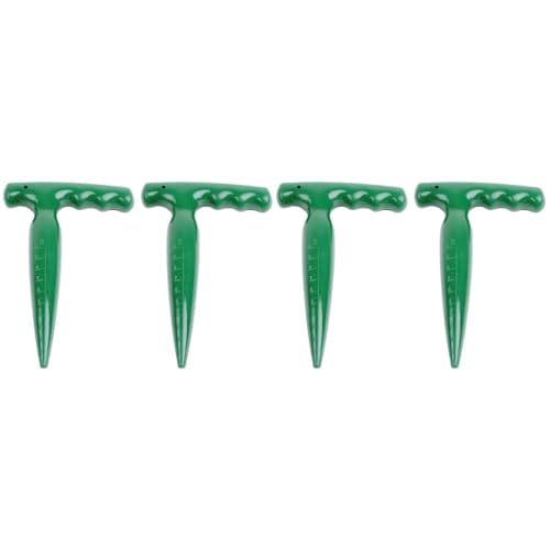 HOLIDYOYO 4pcs Garden Soil Puncher Tool Ergonomic Hole Digger for Sowing Transplanting Planting Essential Gardening Equipment Random Colors