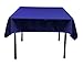 TEKTRUM 70 X 70 INCH 70"X70" SQUARE POLYESTER TABLECLOTH - THICK/HEAVY DUTY/DURABLE FABRIC - BLUE COLOR