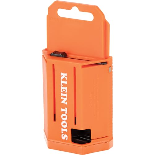 Klein Tools 44125 Utility Knife Blade Dispenser with 50 Triple Ground Replacement Blades for Long-Lasting Sharpness thumbnail 7