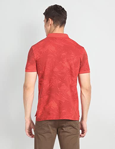 Image of U.S. Polo ASSN. Printed Slim Fit Polo T Shirts for Men - 100% Cotton, Half Sleeves Mens Tshirt