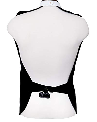 Roman Rabat With Attached Clergy Collar (Black) (Neck Size 18, Black) #TOP1