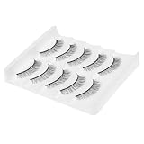 ARTIBETTER Wiederverwendbare Kurze Künstliche Wimpern 5 Paar 3D Effekt für Natürlichen Look Make Up Zubehör für Frauen und Professionelle Anwendung