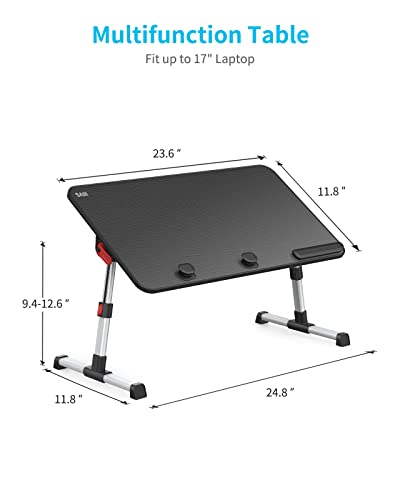 SAIJI-Laptop-Bed-Tray-Table-Adjustable-Home-Office-Standing-Desk-Portable-Lightweight-Foldable-Lap-Desk-for-Sofa-Couch-Floor-Working-Studying-Reading-Writing-EatingFit-Up-to-17-LaptopLargeBlack