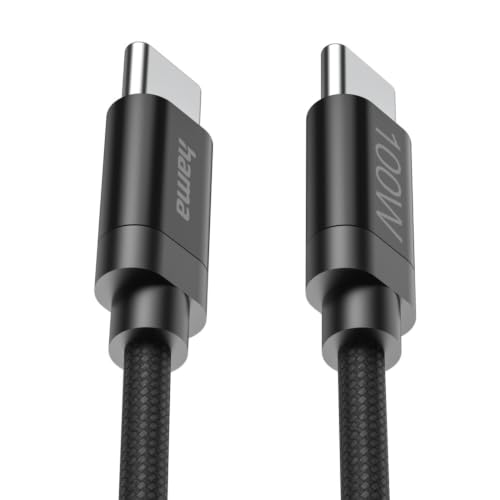 Cable USB-C de carga rápida Power Delivery 100W de 3m con nylon flexible Hama 6