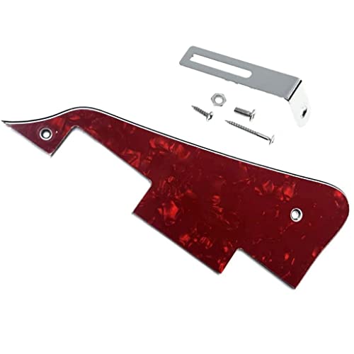 KAISH Golpeador de guitarra LP Red Pearl con soporte cromado para Epiphone Les Paul