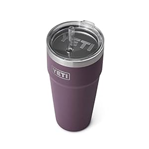 YETI Rambler 26 oz Straw Cup, Vacuum Insulated, Stainless Steel with Straw Lid, Nordic Purple