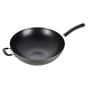 T-fal Ultimate Hard Anodized Nonstick Wok 14 Inch Oven Safe 350F Cookware, Pots and Pans, Dishwasher Safe Black