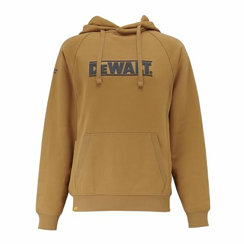 DEWALT Berlin Mens Cotton Poly Water Resistant Regular Fit Hoodie Dijon X Large