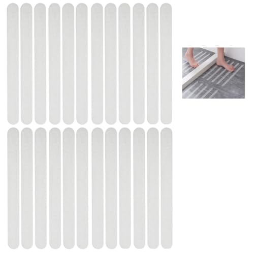KGDUYC Adesivi vasca da bagno Confezione di adesivi antiscivolo da 24 strisce di sicurezza per vasca, adesivi autoadesivi per vasca, doccia, scale