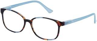 I Heart Eyewear Lira Reading Glasses, Tortoise and Light Blue, 1.75