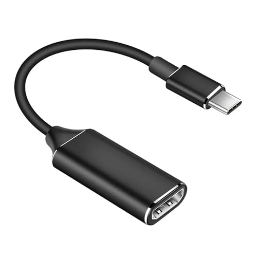 USB C - HDMI対応アダプターケーブル 4K 30Hz TY>pe Pro Air S21 S20用(Black)