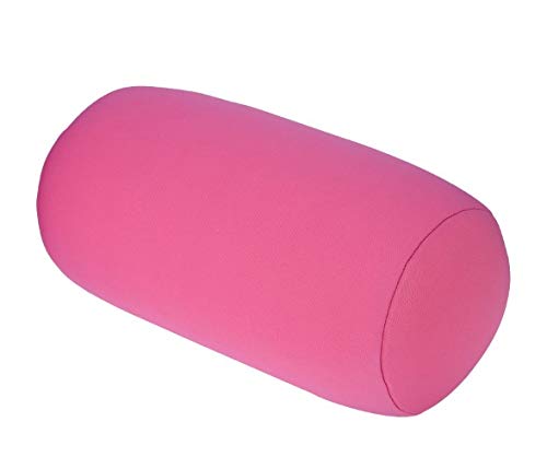 Oreiller rouleau rose de voyage pour des pauses confortables au bureau