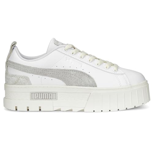 PUMA Womens Mayze Thrifted Platform Sneakers Shoes Casual - White - Size 7 M