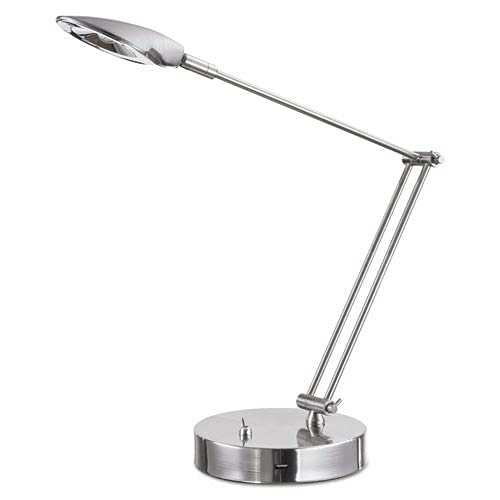 Alera Aleled900S Adjustable Led Task Lamp With Usb Port - Brushed Nickel #TOP9
