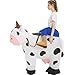 tasanor Blow Up Cow Costumes for Adults,Inflatable Costume Adult,Inflatable Cow Costume,Halloween Costumes for Men/Women (63INCH)
