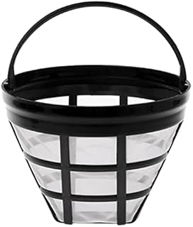 B/S Coffee Filter Reusable Stainless Steel Nylon Pour Over Coffee Dripper Paperless Permanent Drip Cone Coffee Filter Household Coffee Mesh Basket Cup