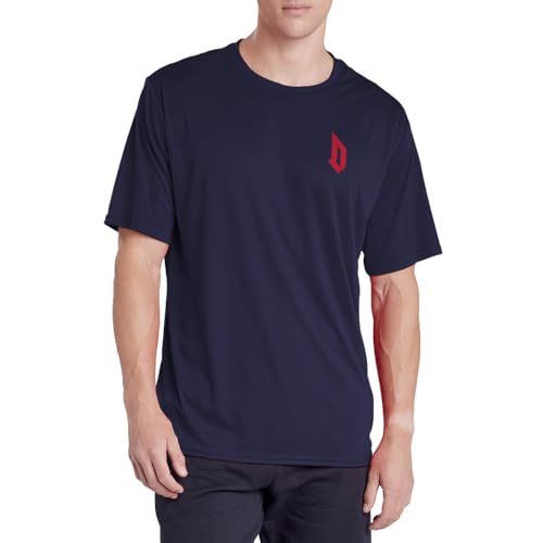 Duquesne University Men's Active T-Shirt Left Chest Logo, Navy, XL