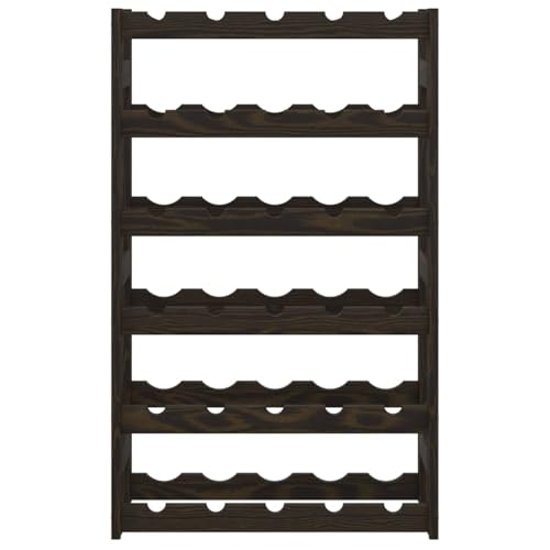 Soporte para 30 botellas en madera de pino negro miniatura 3