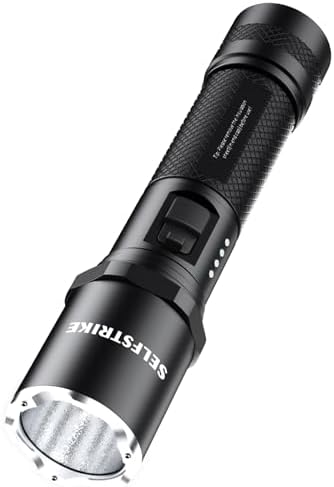 Rechargeable Flashlights, High Lumens, 5 Lighting Modes, with Battery Level Display, Super Bright Flashlight, High Powered Flash Light, Powerful Handheld LED Flashlight for Emergency Home (1)