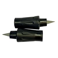 BungyPump Winter-Gummipuffer mit Eisspitze – rutschfeste Ersatzfüße mit Hartmetallspitze für Nordic Walking & Wanderstöcke, ideal für Schnee & EIS