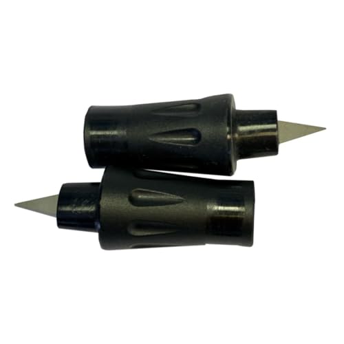 BungyPump Winter-Gummipuffer mit Eisspitze – rutschfeste Ersatzfüße mit Hartmetallspitze für Nordic Walking & Wanderstöcke, ideal für Schnee & EIS