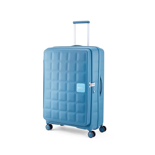Image of American Tourister Bitbloc | Check-in Trolley Bag (79.5 cm) | 106 Ltrs | 360 8 Wheel Spinner | Hard Case | Recessed TSA Lock | 3 Years Global Warranty | Teal