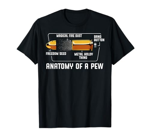 Anatomía De Una Arma De Arma De Metal Tubo De Balas Citas Divertidas Cita Camiseta