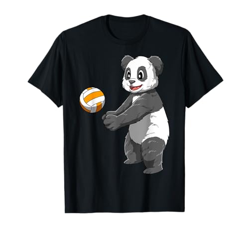 Panda Voleibol Panda Jugando Voleibol Panda Camiseta