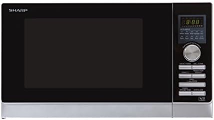 Sharp R843SLM Combination Microwave Oven with Double Grill, 25 Litre capacity, 900W, Stainless Steel