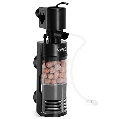 hygger Silent Bio Balls Sponge Aquarium Filter Small Internal Fish Tank