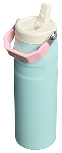 Stanley IceFlow Flip Straw 2.0 Water Bottle 24 oz | Built-In Straw for Travel and Sports | Lightweight and Leak Resistant | Insulated Stainless Steel | BPA-Free | Poolside - Image 4