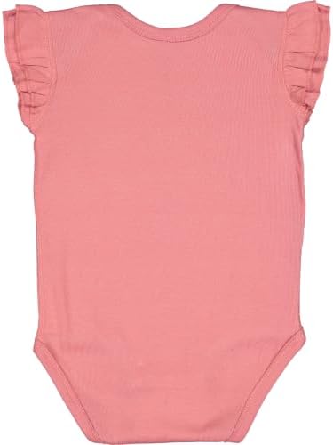 inktastic Tiny Boss Baby Flutter Sleeve Bodysuit 6 Months Mauve 3461c - 1