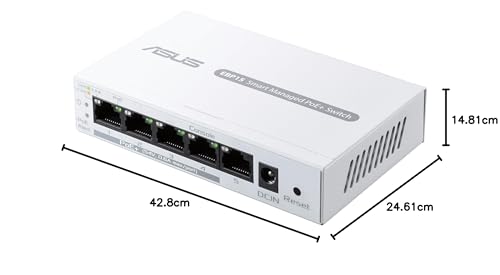 Asus Expertwifi EBP15 - Gestione Switch Poe+ Di 5 Porte Gbe, 4 Porte Poe+, 60 W, Compatibile Con Access Point Poe, Telecamere Ip, Telefoni Voip, Gestione Centralizzata Con Router Expertwifi - 13