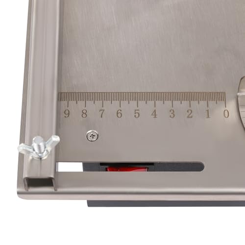 Mini Table Saw, Electric Saw Cutter & Belt Sander 200W Dual-axis Motor 7-Speed, 0-90° Angle 10000RPM for Wood, Stone Cutting & Sanding